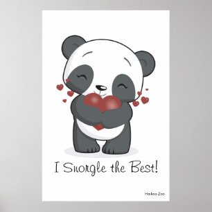 Riese "ich Snorgle das Beste!" Panda-Plakat Poster