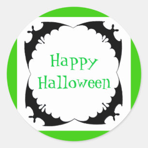 Riese schlägt glückliches Halloween Runder Aufkleber