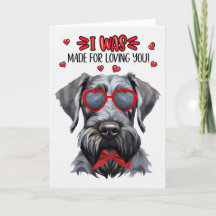 Riese Schnauzer Dog Made for Love You Valentine
