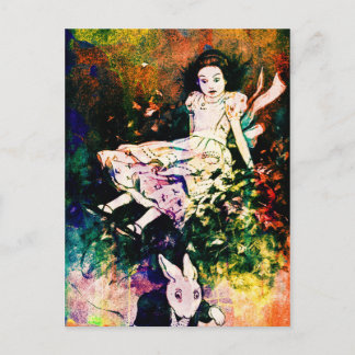 Riesen-Alice im Wunderland Postkarte