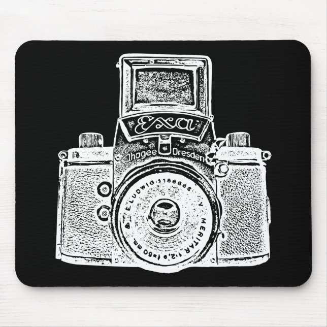 Riesen-DDR-Kamera - Negativer Effekt Mousepad (Vorne)