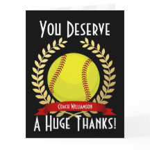 Riesen-Softball-Coach Danke Black