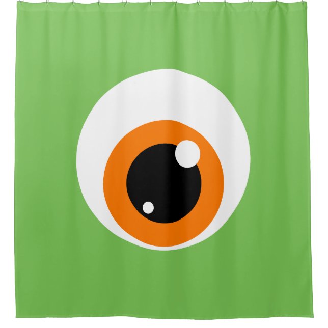 Riesenaugen-Duschvorhang Duschvorhang (Vorderseite)