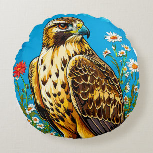 Riesenbachvogel Rundes Kissen
