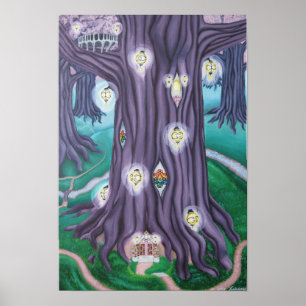 Riesenbaum aus Amethyst Poster