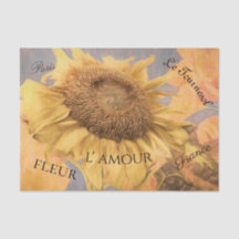 Riesenblumen Country Gelbe Grauschrift