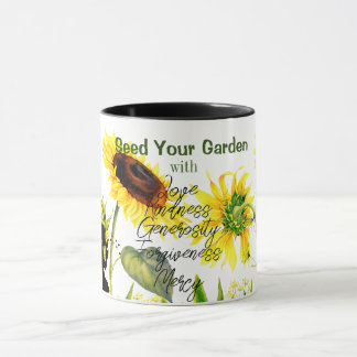 Riesenblumen Script Words Pillar Candle Tasse