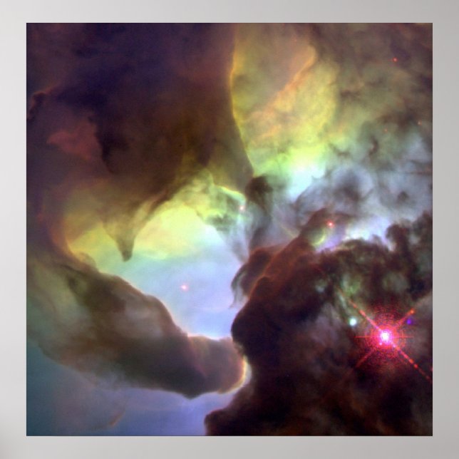 Riesenbrecher Lagoon Nebula M8 Poster (Vorne)