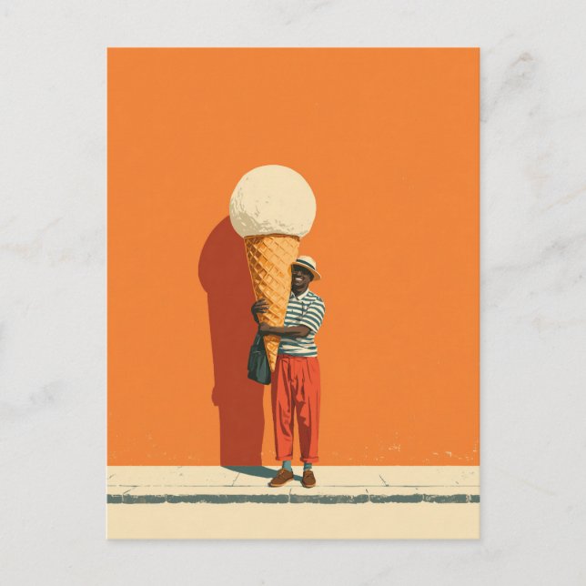 Rieseneis Creme Postkarte (Vorderseite)