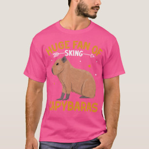 Riesenfan von Skipisten Capybaras Funny Rodent Cap T-Shirt