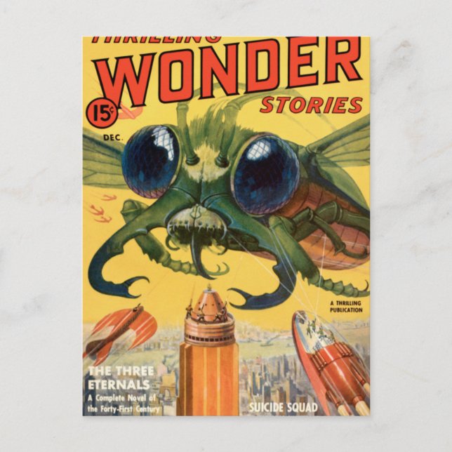 Riesenfliege Postkarte (Vorderseite)