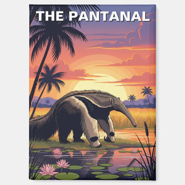 Riesenfresser im Pantanal Magnet (Vorderseite)