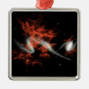 Riesengalaktische Flecken Ornament Aus Metall