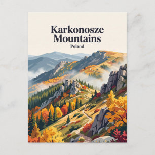 Riesengebirge Polen Postkarte
