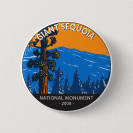 Riesengebirge Sequoia Nationalmuseum Vintag Button