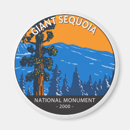 Riesengebirge Sequoia Nationalmuseum Vintag Magnet