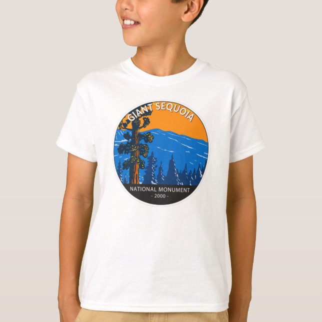 Riesengebirge Sequoia Nationalmuseum Vintag T-Shirt (Vorderseite)