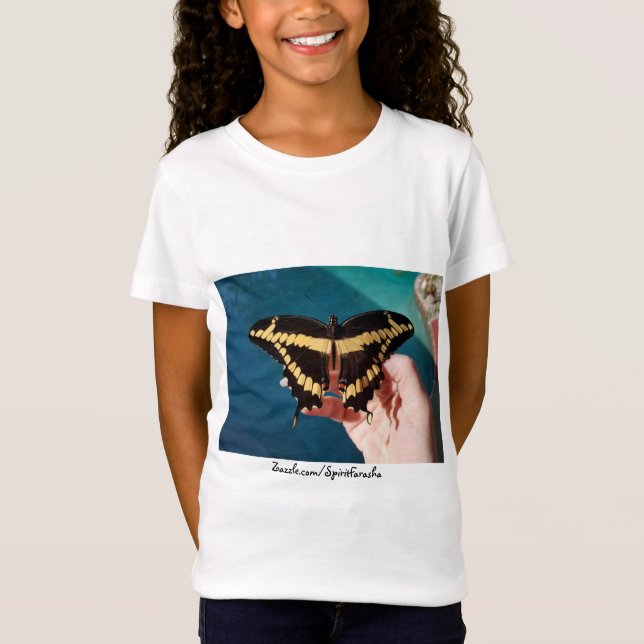 Riesengelbes Frack Butterfly T-Shirt (Vorderseite)