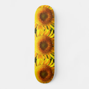 Riesengelbes Mammut-Sonnenblumen-Foto Skateboard