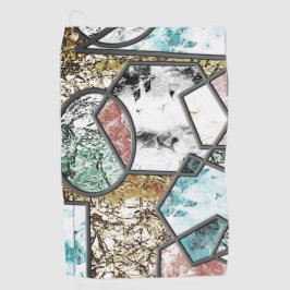 Riesengeometrische Formen in seltsamer und starker Golfhandtuch