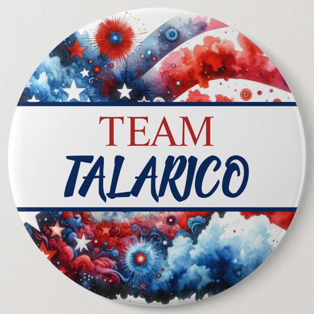 Riesengroßes Team James Talarico für Präsident Button (Vorderseite)