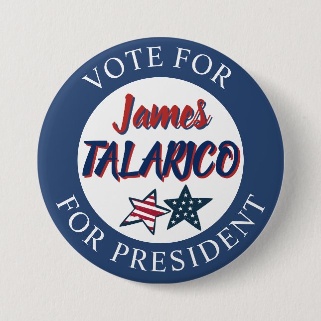 Riesengroßes Team James Talarico für Präsident Button (Vorderseite)