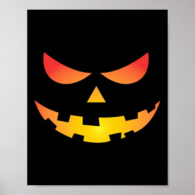 RiesenJack O' Lantern Face Halloween Pumpkin Fun Poster (Vorne)