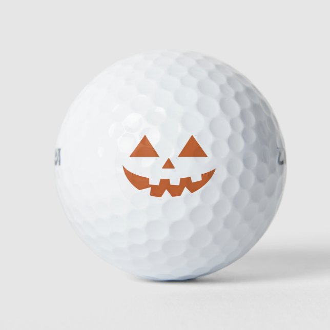 RiesenJack O' Lantern Face Halloween Pumpkin Golfball (Vorderseite)