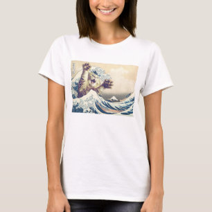 Riesenkatzenwelle - Die große Welle vor Kanagawa T-Shirt