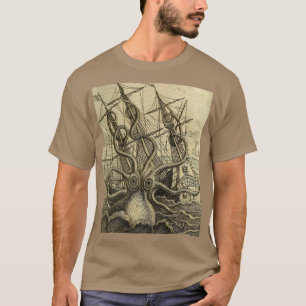 Riesenktopus Vintag 1801 Etching T-Shirt