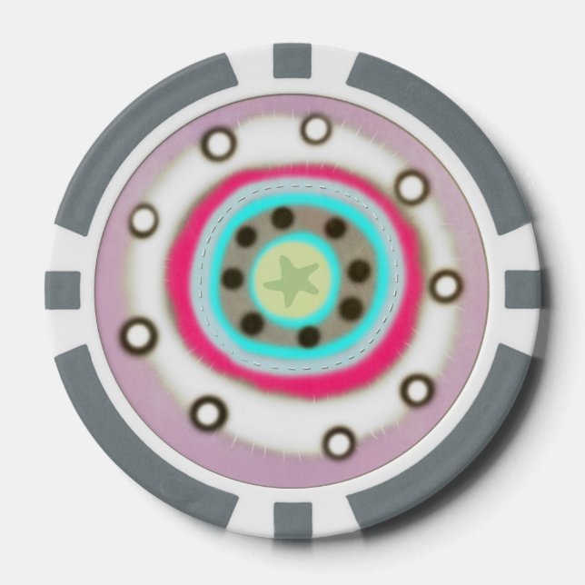 Riesenmohn Pokerchips (Vorderseite)