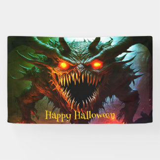 Riesenmonster Halloween Banner
