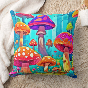 Riesenmushroom Cartoon Art Kissen