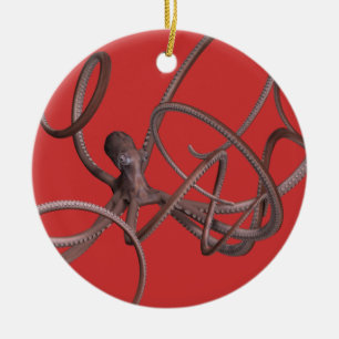 Riesenoctopus Keramik Ornament