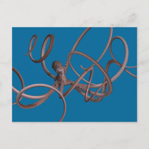 Riesenoctopus Postkarte