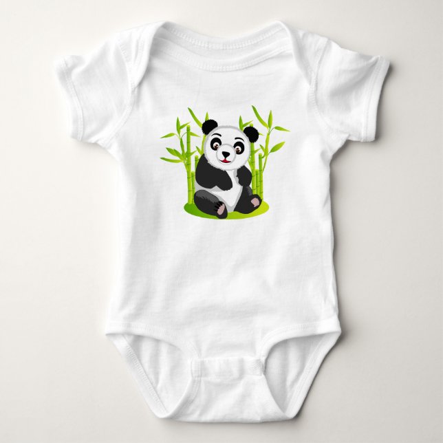 Riesenpanda Baby Strampler (Vorderseite)