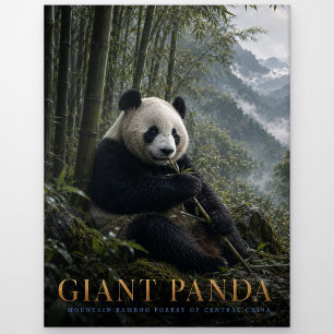 Riesenpanda-Bambuswald TIERE Postkarte