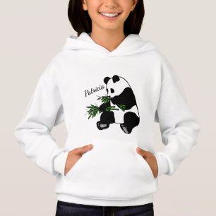 Riesenpanda frisst Bambus Name   Hoodie