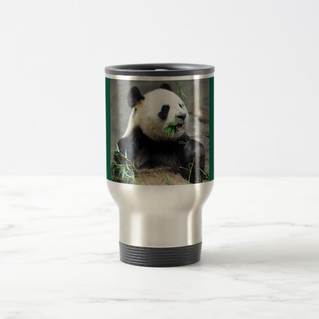 Riesenpanda isst Bambus Reisebecher (Mittel)