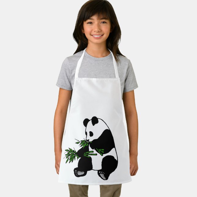 Riesenpanda isst Bambus Schürze (Insitu)