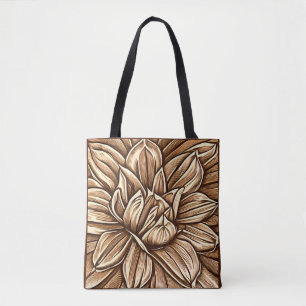 Riesenpferdmuster für die Blume in Braun und Beige
