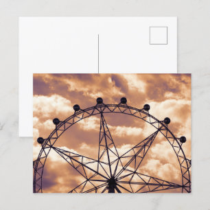 Riesenrad am Himmel Postkarte