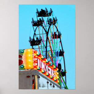 Riesenrad auf der Landkreis-Messe Poster