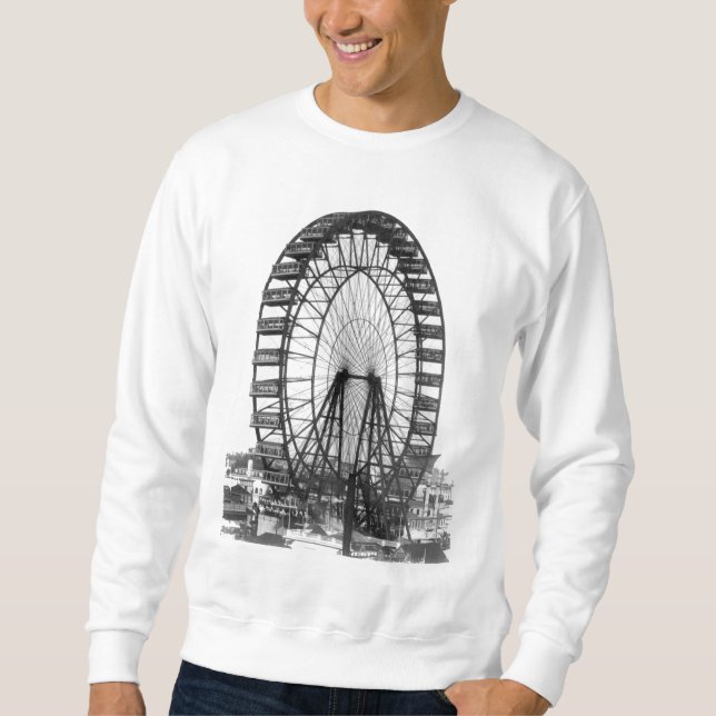 Riesenrad-Chicago-Weltausstellung Sweatshirt (Vorderseite)