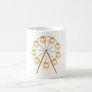 Riesenrad Hintern Wortspiel Karneval Fahrgeschäft Kaffeetasse