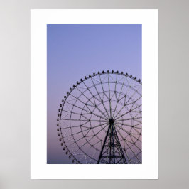 Riesenrad in der Abenddämmerung: Tokio Poster