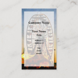 Riesenrad in der Nacht Visitenkarte