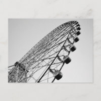Riesenrad in Schwarz und Weiß