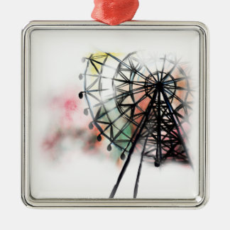 Riesenrad Silbernes Ornament