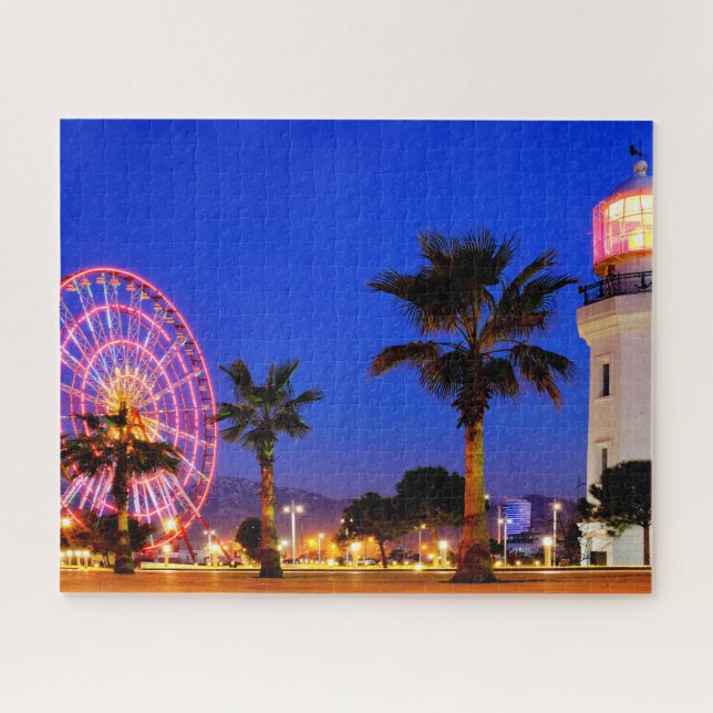 Riesenrad und Leuchtturm Puzzle (Horizontal)